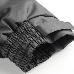 Blouson bomber à capuche haute visibilité réfléchissant noir pour le travail, la construction, la sécurité, manteau d'hiver haute visibilité - Product Image 3
