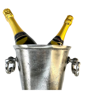 Antique Finish Metal <b>Ice</b> Bucket With Surface Ideal For Vintage Decor And Farmhouse Themed Outdoor Parties Gold Color Plated - Product Image 5