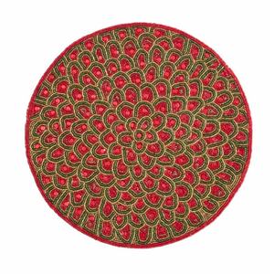 Manteles individuales con cuentas de vidrio multicolor de alta calidad, mantel de mesa con cuentas de vidrio hecho a mano, mantel decorativo para decoración de mesa de comedor - Product Image 3