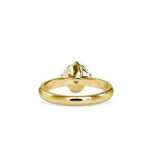 Anillo de compromiso clásico de lujo en plata 925 con diamante solitario redondo de moissanita, regalo para ella - Product Image 2
