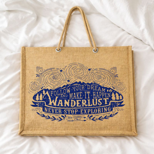 Custom Printed Eco Friendly Cotton Canvas <b>Tote</b> <b>Bag</b> Western Style <b>Plain</b> Grocery Shopping <b>Bag</b> with Rope Handle Logo - Product Image 4