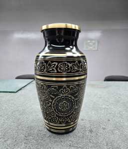 Urna Funeraria de Latón de Alta Calidad con Grabado de Águila Dorada y Mármol Azul para Cenizas Humanas, con Bolsa de Terciopelo Gratis, Urna Pintada a Mano - Product Image 5
