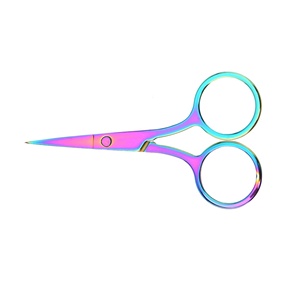 Outils de maquillage pour les poils du visage, ciseaux à sourcils, coupe-poils, haute qualité, prix bas, design professionnel, acier inoxydable, droit - Product Image 6