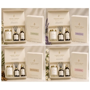 Juego de Regalo de Velas (Paquete de 3) con Mezcla de Cera Premium y Diseño de Frascos Elegantes para Decoración del Hogar y Momentos de Celebración - Product Image 3