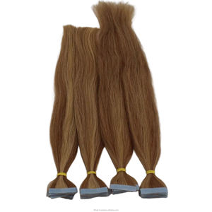 Cinta adhesiva invisible natural para extensiones de cabello - ligera, discreta y perfecta para añadir longitud y volumen. - Product Image 6