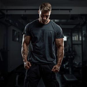 Conjunto de Camiseta y Pantalones Holgados para Gimnasio para Hombre, Ropa Deportiva de Algodón de Corte Holgado, Personalización OEM ODM - Product Image 6