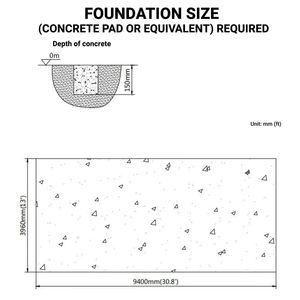 12 'X 30' Tunnel serra 6 Mil chiaro EVA pellicola di plastica con telaio a mano a manovella con fiancino a punta serre agricole - Product Image 4
