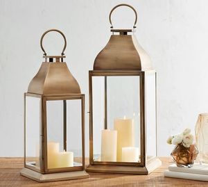 <b>Black</b> Powder Coated Aluminum <b>Lantern</b> with Natural Handmade Durable Design for Christmas Indoor/Outdoor Decorative Candle Holder - Product Image 6