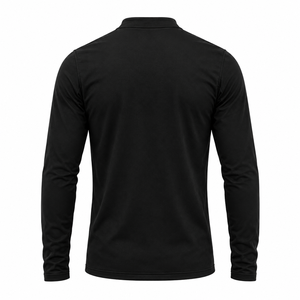 Veste de cyclisme noire à fermeture éclair intégrale, séchage rapide, haut de sport à manches longues, vêtement d'extérieur pour cycliste - Product Image 4