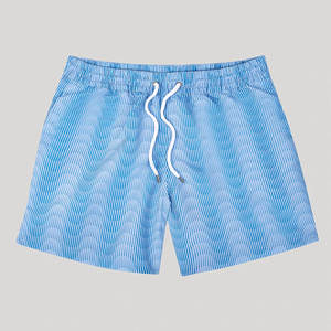 กางเกงว่ายน้ำชายหาดสำหรับผู้ชาย แบรนด์ส่วนตัว สีและโลโก้สั่งทำได้ รุ่นปี 2026 คุณภาพระดับมืออาชีพ แห้งเร็ว พร้อมซับในตาข่าย - Product Image 6