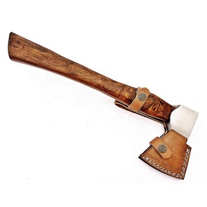 Hacha Vikinga de Acero Inoxidable Hecha a Mano con Mango de Madera, Forjada a Mano, para Uso Industrial/DIY/Camping - Product Image 5