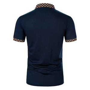 Chemise décontractée pour hommes, taille adulte, respirante, écologique, séchage rapide, tissu jersey en polyester et coton, manches courtes, motif uni - Product Image 3