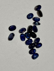 Lot de 10 pierres de saphir bleu naturel ovales 4x6mm certifiées, pierres lâches pour la création de bijoux, prix d'usine, pierre de naissance de septembre - Product Image 6