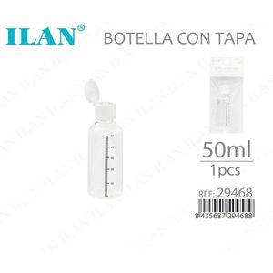 Bottiglia Ilan con tappo flip-top graduata da 50 ml per uso di laboratorio - Product Image 1