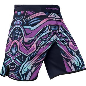 Shorts de MMA Unisex Personalizados de Fábrica, Sublimados, para Artes Marciales, Elásticos en 4 Direcciones, de Secado Rápido, Poliéster, Venta al Por Mayor OEM - Product Image 2
