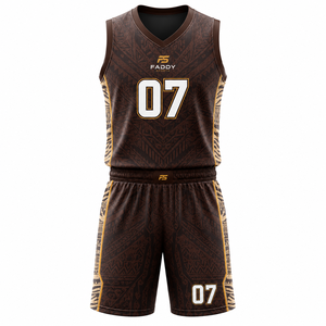 Ensemble de maillot et short de basketball personnalisé par sublimation pour hommes, respirant, séchage rapide, tenue de sport d'équipe - Product Image 1