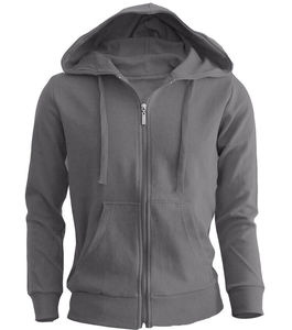 Mens Full Zip <b>Hoodie</b> <b>Plain</b> Fleece Hooded Sweatshirt with Kangaroo Pockets - Product Image 6