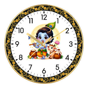 Reloj de Pared con Diseño de Historia Emocional de la Amistad de Krishna y Sudama, Impresión Personalizada - Regalo Espiritual para San Valentín, Día del Padre, Pascua - Product Image 6