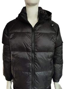 เสื้อแจ็คเก็ตพัฟเฟอร์แฟชั่นขายส่ง รับทำโลโก้ ทรงโอเวอร์ไซส์ กันน้ำ สำหรับฤดูใบไม้ผลิ เป็นมิตรกับสิ่งแวดล้อม แบบแพทช์เวิร์ค สไตล์ไฮสตรีท เสื้อโค้ทผู้ชาย - Product Image 2