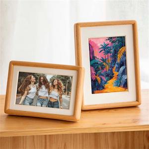 Cadre photo au look vintage, artisanal, en bois, objet décoratif, finition premium, cadre photo en bois. - Product Image 3