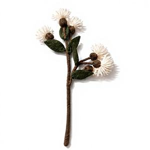 กิ่งดอกไม้ประดิษฐ์ทำมือจากผ้าสักหลาดขนสัตว์ ดอกคำฝอย พรีเมียม ตกแต่งบ้าน งานแต่งงาน สไตล์ชนบท - Product Image 3