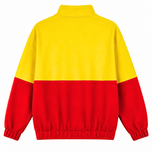 Pull à col zippé personnalisé NSPDK pour sororité, couleur rouge et or, logo brodé, décontracté, pour femme, vêtements grecs - Product Image 3