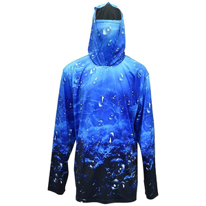 <b>Men's</b> Fishing Hoodie with UPF 50+ Sun Protection Quick Dry 100% Polyester for Active Outdoor Enthusiasts - Product Image 3
