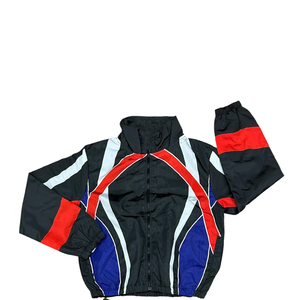 Men Reflective Windbreaker Jacket Cargo <b>Pants</b> Tracksuit Waterproof Streetwear Tech wear Custom Wholesale - Product Image 4