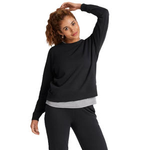 Women Cotton Fleece <b>Sweatshirt</b> Casual Loose Fit Warm Winter Pullover Hoodie For Daily Wear And Street Style - Product Image 3