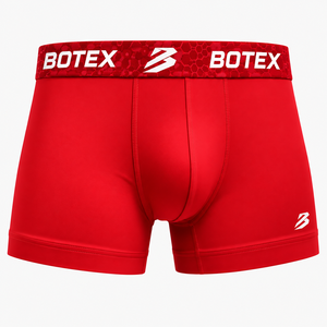 Calzoncillos Boxer Deportivos para Hombre Botex, Paquete de 3, Corte Medio, Transpirables, Ecológicos, Antibacterianos, de Secado Rápido, Tejido 100% Algodón, Rojo y Negro - Product Image 4