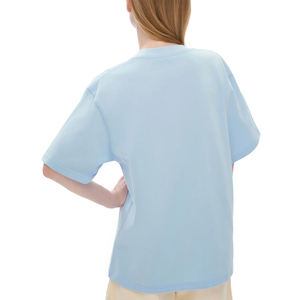 เสื้อยืดแขนสั้นผ้าฝ้าย 100% สีผสมสไตล์อเมริกันสำหรับผู้หญิง แบรนด์แฟชั่นแนวสตรีท ทรงปกติ สำหรับฤดูใบไม้ผลิ/ฤดูร้อน - Product Image 5