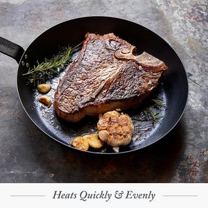 Carbon Steel <b>Induction</b> Safe Skillet Heavy Duty Fast Heating Frying <b>Pan</b> for Everyday Cooking - Product Image 4