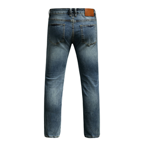 Jeans de Mezclilla Personalizados Vintage de Corte Recto, Lavado Medio, Cintura Media, con Diseño Dibujado a Mano - Product Image 2