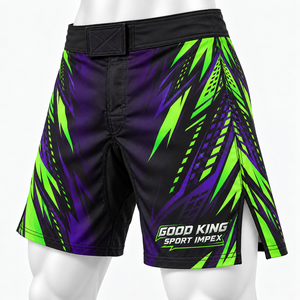 Shorts MMA personnalisés par sublimation pour hommes, shorts d'entraînement de grappling personnalisés, séchage rapide, extensibles, vêtements de sport d'arts martiaux, fabrication OEM - Product Image 2