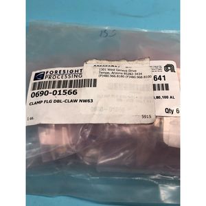 6 AMAT 0690-01566 CLAMP FLG DBL-CLAW NW63,80,100 - Equipo y Piezas de Semiconductores de Confianza de Marca Global - Product Image 1