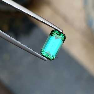 Tourmaline verte naturelle de lagune, pierre précieuse facettée en vrac, qualité supérieure, pour la fabrication de bijoux - Product Image 2