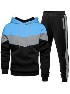 Ensemble de sweat-shirts à capuche pour homme 100% coton, coupe classique, en molleton, écologique, décontracté, pour l'hiver, noir, blanc, beige, manches longues, tricoté - Product Image 2