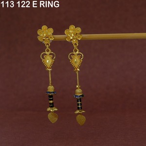 Boucles d'oreilles en alliage plaqué or vintage de la marque MIJ, bijoux en gros, dernières tendances de la mode pour femmes, boucles d'oreilles élégantes pour femmes - Product Image 1