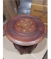 Tabourets en bois massif Sheesham/Mangue/Teck faits à la main, élégants et confortables pour salle à manger, hôtels et salons