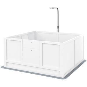Cuccia Regolabile per Parto di Cuccioli con Fondo Adesivo Rimovibile per Razze Piccole e Grandi 41x39 - Product Image 1