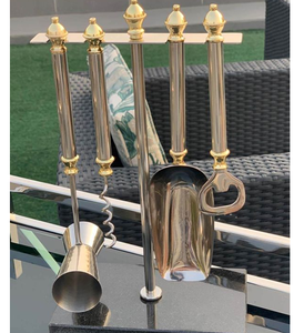 Juego de whisky personalizado, juego de herramientas profesionales para bar, accesorios de bar con base de madera para hotel y hogar, artículo de mesa. - Product Image 6