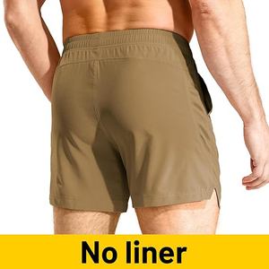 Shorts de sport pour hommes, taille élastique, couleur unie, décontractés, pour l'entraînement et la détente, coupe ample, été, respirants, écologiques, biologiques - Product Image 5