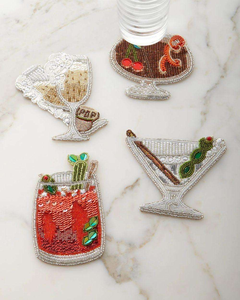 Embroidery <b>Bead</b> <b>Coaster</b> Handmade Drink Mat Home Accent by glowin fashion - Product Image 6