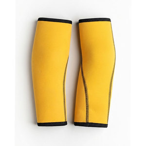Manchons de coude en néoprène jaune vif pour entraînement intensif quotidien – Équipement de fitness personnalisé à prix abordable - Product Image 2