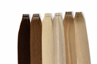 Extensions de cheveux à bandes adhésives invisibles 100% cheveux humains vierges Remy double épaisseur, vente en gros