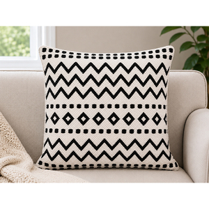 100% Cotton woven Premium Handmade Cotton Macrame <b>Cushion</b> Cover | Woven Bohemian Accent Pillow for Home Decor - Product Image 2