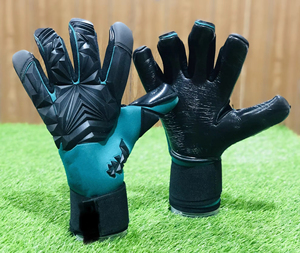 <b>Custom</b> Embroidery <b>Logo</b> Professional Youth Adult Goalkeeper Gloves OEM Breathable Rubber Non-Slip Windproof Outdoor Football High - Product Image 1