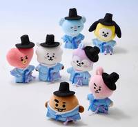 Porte-clés BTS BT21 K-Seonbi, poupée, CD de musique pop, plastique, papier, coréen, tous âges, KR BW-154