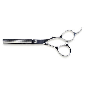 Ciseaux de texture et d'éclaircissement professionnels pour droitiers, lames en acier inoxydable, pointes arrondies, 28 dents, pour la coupe de cheveux en salon de coiffure - Product Image 3