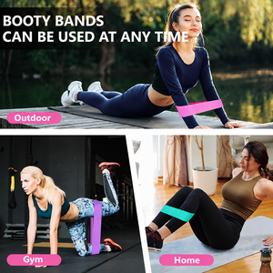 Bandes de résistance en tissu tissé de haute qualité avec grip antidérapant pour femmes et hommes, entraînement de force et exercices du bas du corps - Product Image 6
